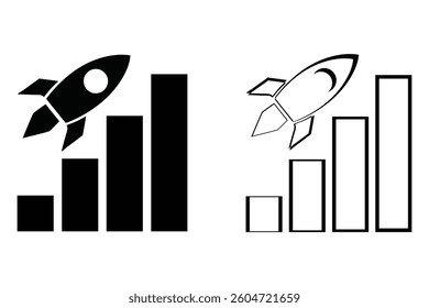 Startup Icon Set Vector Illustration.