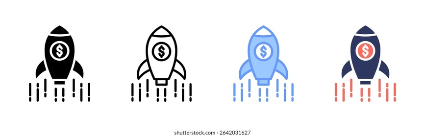 Startup icon sheet multiple style collection