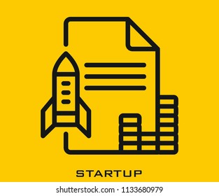 Startup icon signs