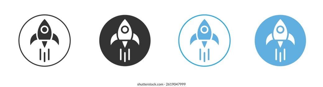 Ícone de inicialização simples ícone de vetor plano pack