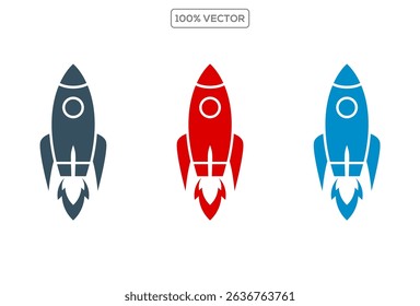 Startup icon symbol collection on transparant  background. illustration