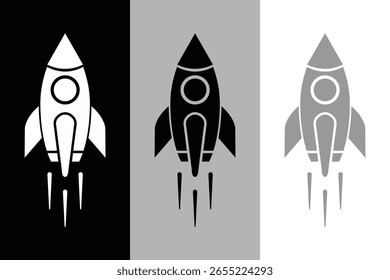 Startup icon symbol collection. Rocket icon, rocket sign vector. EPS 10