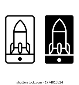 Startup icon vector. Business Launch illustration sign. Product development symbol or logo.