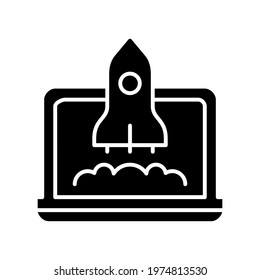 Startup icon vector. Business Launch illustration sign. Product development symbol or logo.