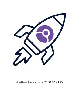 startup icon. vector dual tone icon for your website, mobile, presentation, and logo design.