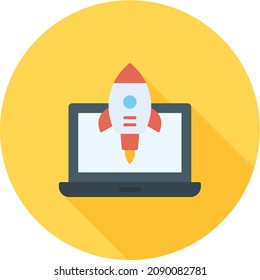 Startup icon vector image. Can also be used for Entrepreneurship. Suitable for mobile apps, web apps and print media.