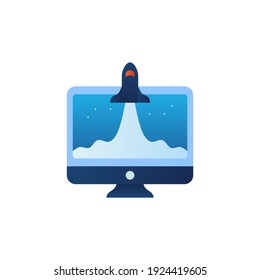 Startup icon in vector. Logotype