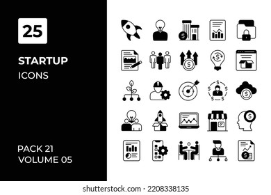 Startup icons collection. Set vector line with elements for mobile concepts and web apps. Collection modern icons.