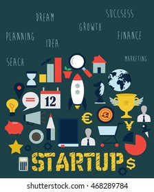 Startup icons set
