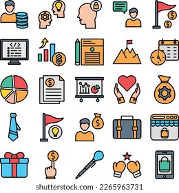 Startup icons set, startup icons pack, startup vector icons set, business marketing  set, marketing icons pack, business vector set, startup flat
