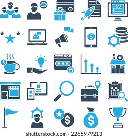 Startup icons set, startup icons pack, startup vector icons set, business marketing  set, marketing icons pack, business vector set, startup flat
