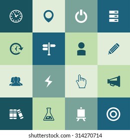 startup icons universal set for web and mobile