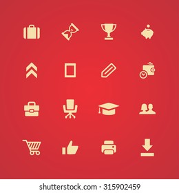 startup icons universal set for web and mobile