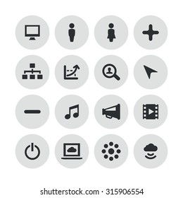 startup icons universal set for web and mobile