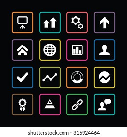startup icons universal set for web and mobile