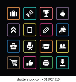 startup icons universal set for web and mobile