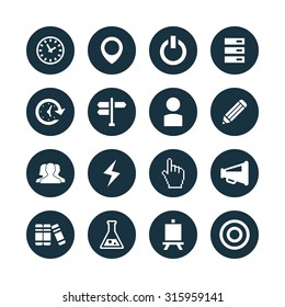 startup icons universal set for web and mobile
