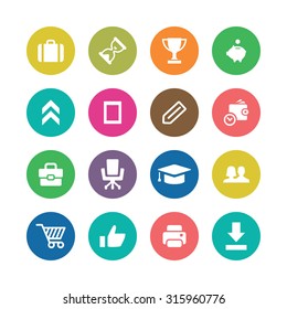 startup icons universal set for web and mobile