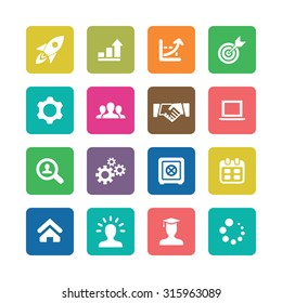 startup icons universal set for web and mobile