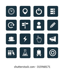 startup icons universal set for web and mobile