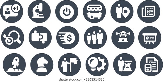 Startup Icons vector design team