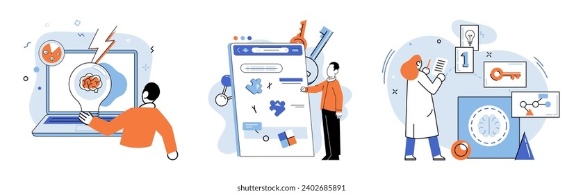 Startup idea. Vector illustration. Just as seed needs nurturing, startup iderequires careful development and cultivation to bring it to life The development startup ideas akin to crafting masterpiece