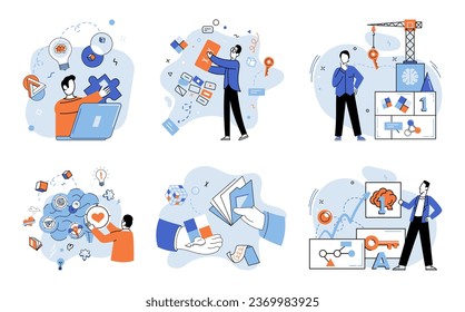 Startup idea. Vector illustration. Successful execution startup ideas testament to entrepreneurial achievement It requires perseverance, adaptability, and relentless pursuit excellence Entrepreneurs