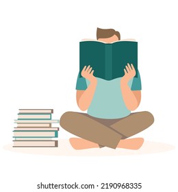 Startup illustration. Flat line vector modern concept illustration of a young man, startup metaphor. Concept of building new business, planning and strategy, teamwork and management, company processes