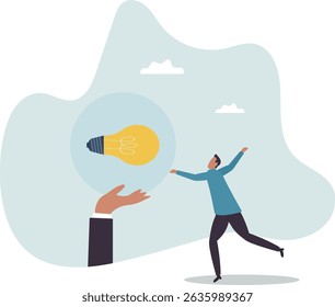 incubadora de start-ups, financiamento de negócios desde o início da vida ou início, ideia de sucesso de negócios ou inovação, capital de risco .character para design.