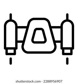 Startup jetpack icon outline vector. Skill work. Future career