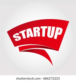 Startup labels banners