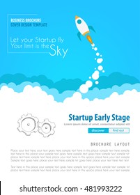 Startup Landing Webpage or Corporate Design Covers to use for web promotons, printed related materials or company presentation. Space for text.