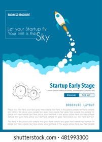 Startup Landing Webpage or Corporate Design Covers to use for web promotons, printed related materials or company presentation. Space for text.