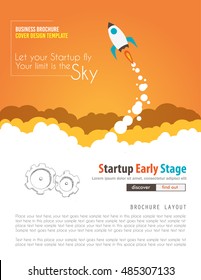 Startup Landing Webpage or Corporate Design Covers to use for web promotons, printed related materials or company presentation. Space for text.