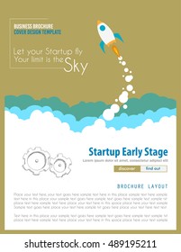 Startup Landing Webpage or Corporate Design Covers to use for web promotons, printed related materials or company presentation. Space for text.