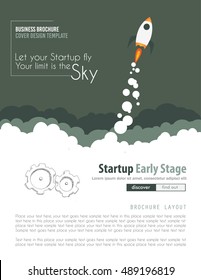 Startup Landing Webpage or Corporate Design Covers to use for web promotons, printed related materials or company presentation. Space for text.