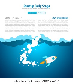 Startup Landing Webpage or Corporate Design Covers to use for web promotons, printed related materials or company presentation. Space for text.