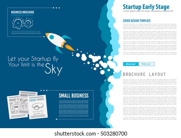 Startup Landing Webpage or Corporate Design Covers to use for web promotons, printed related materials or company presentation. Space for text.