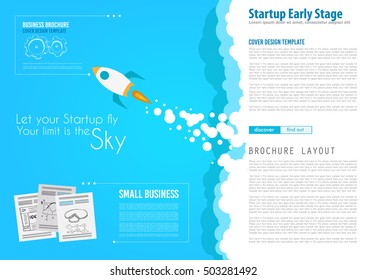 Startup Landing Webpage or Corporate Design Covers to use for web promotons, printed related materials or company presentation. Space for text.