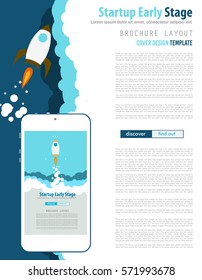 Startup Landing Webpage or Corporate Design Covers to use for web promotons, printed related materials or company presentation. Space for text.