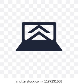 startup Laptop transparent icon. startup Laptop symbol design from Startup collection. Simple element vector illustration on transparent background.