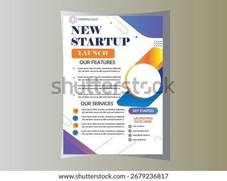 Startup Launch Corporate Flyer design