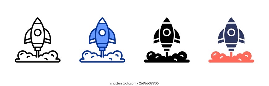 Startup Launch icon sheet multiple style collection