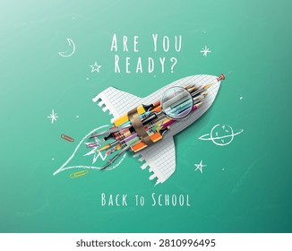 Startup - Launch Rocket - Creative Back To School - Are You Ready?
