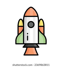 Startup, launching of business vector icon