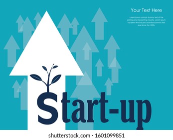 Startup launching process flat web info graphic technology online service application internet business concept vector.