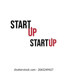 Start-Up Letter logo applied for the internet and technology business. Modern Start-Up Typography Logo design inspiration