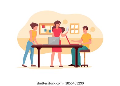 Startup Life Illustration concept Vector Illustration concept. Flat illustration isolated on white background.