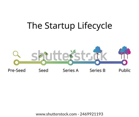 the startup lifecycle from pre seeds to seeding, series A, series B, public market