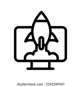 Symbolbild der Startzeile, Vektorgrafik 